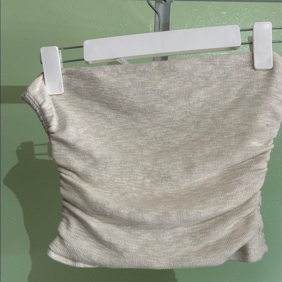 Free People White Strapless Crop Top - Picture 2 of 4